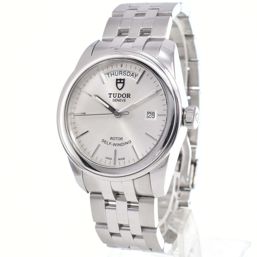 Tudor Glamour Day Date Automatic Stainless Steel with Diamonds 39